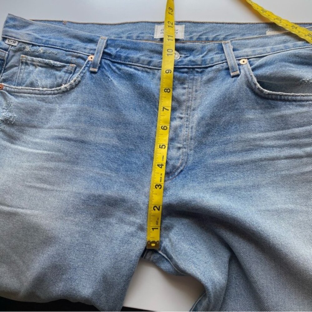 Citizens Of Humanity Emerson Slim Boyfriend Woman 32 Blue Sky Distressed Coastal - Picture 14 of 16